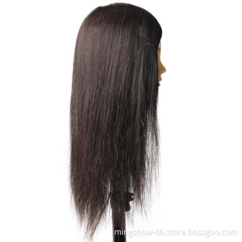 Best Quality  Female Training Mannequin Head With Natural Hair On Sale